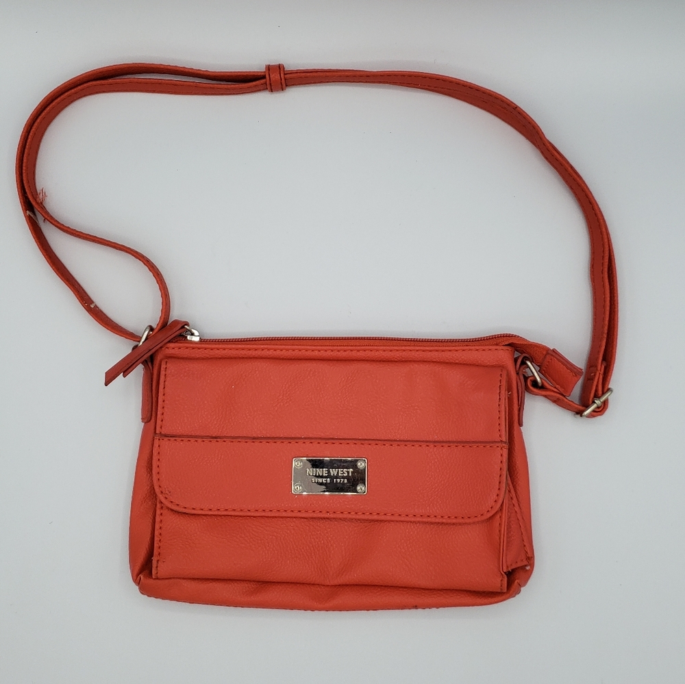 Nine west orange pink mini shoulder bag